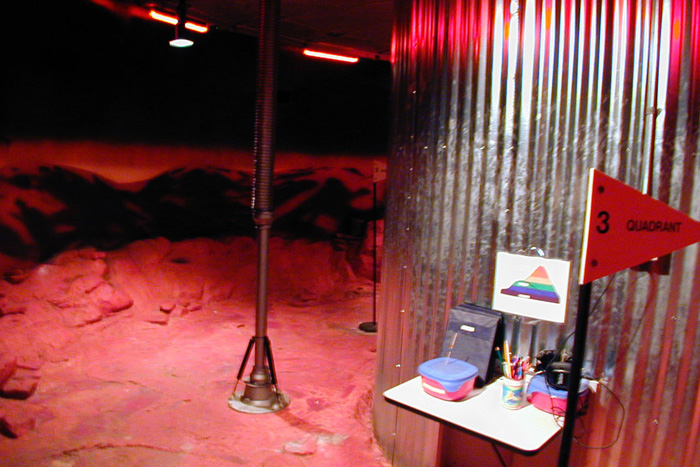 replica mars surface for space center